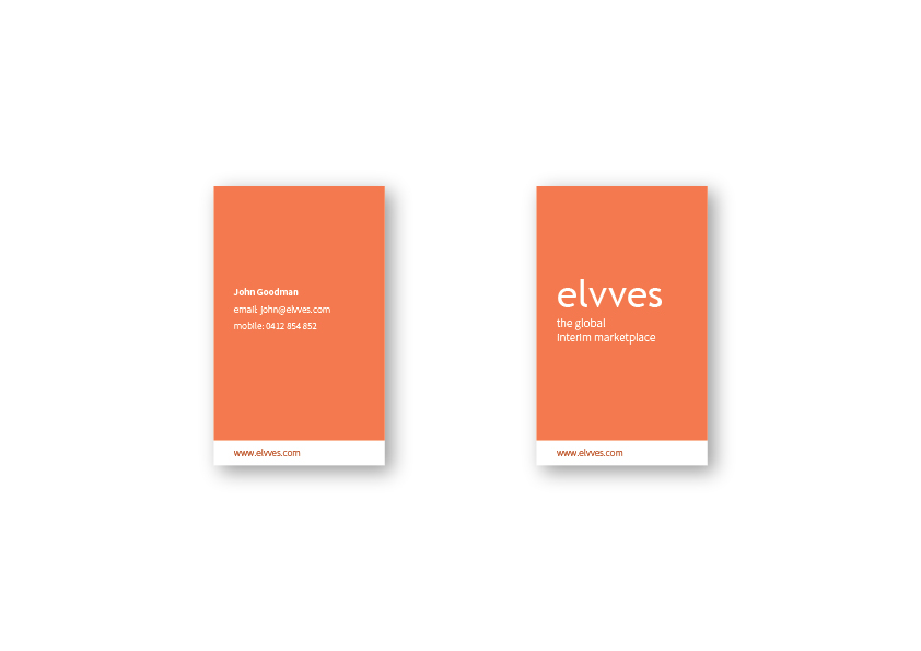 Elvves corporate branding business card