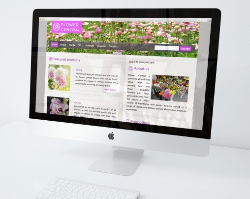 Flower Central web development featured image