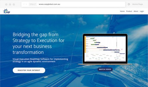 SXP website design and development featured image